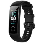 h.r7.1 Main Black StrapsCo Silicone Rubber Watch Band Strap for Huawei Honor Band 4