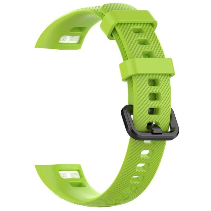 h.r7.11 Back Lime Green StrapsCo Silicone Rubber Watch Band Strap for Huawei Honor Band 4