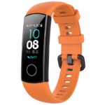 h.r7.12 Main Orange StrapsCo Silicone Rubber Watch Band Strap for Huawei Honor Band 4