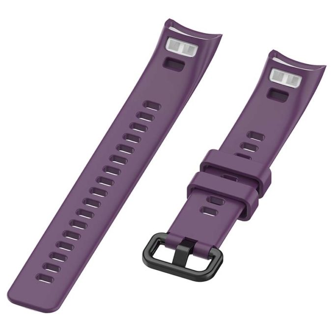h.r7.18 Angle Purple StrapsCo Silicone Rubber Watch Band Strap for Huawei Honor Band 4