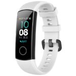 h.r7.22 Main White StrapsCo Silicone Rubber Watch Band Strap for Huawei Honor Band 4