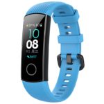 h.r7.5 Main Light Blue StrapsCo Silicone Rubber Watch Band Strap for Huawei Honor Band 4