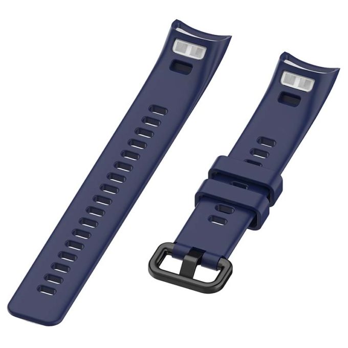 h.r7.5a Angle Navy Blue StrapsCo Silicone Rubber Watch Band Strap for Huawei Honor Band 4