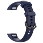 h.r7.5a Back Navy Blue StrapsCo Silicone Rubber Watch Band Strap for Huawei Honor Band 4