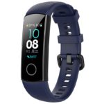 h.r7.5a Main Navy Blue StrapsCo Silicone Rubber Watch Band Strap for Huawei Honor Band 4