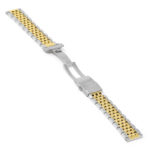 M.bd1.2t Alt New Two Tone StrapsCo Stainless Steel Beads Of Rice Watch Band Strap Bracelet