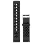 p.r7.1 Up Black StrapsCo Perforated Rubber Watch Band Strap for Polar Vantage M Grit X