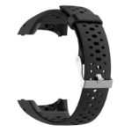 p.r8.1 Back Black StrapsCo Perforated Silicone Rubber Watch Band Strap for Polar M400 M430