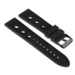 r.ra2 .1.mb Main Black StrapsCo Silicone Rubber Rally Watch Band Strap