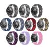 s.ny6 All Color StrapsCo Canvas Strap w Polished Silver Buckle for Samsung Galaxy Watch Active 20mm 22mm
