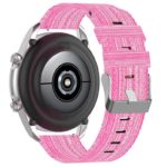 s.ny6 .13 Back Pink StrapsCo Canvas Strap w Polished Silver Buckle for Samsung Galaxy Watch Active 20mm 22mm