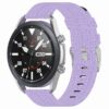 s.ny6 .18a Main Light Purple StrapsCo Canvas Strap w Polished Silver Buckle for Samsung Galaxy Watch Active 20mm 22mm