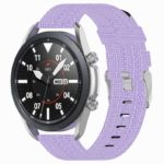 s.ny6 .18a Main Light Purple StrapsCo Canvas Strap w Polished Silver Buckle for Samsung Galaxy Watch Active 20mm 22mm