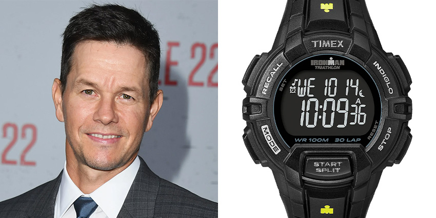 Affordable Watches Worn By Celebrities Mark Wahlberg Timex Ironman Rugged 30