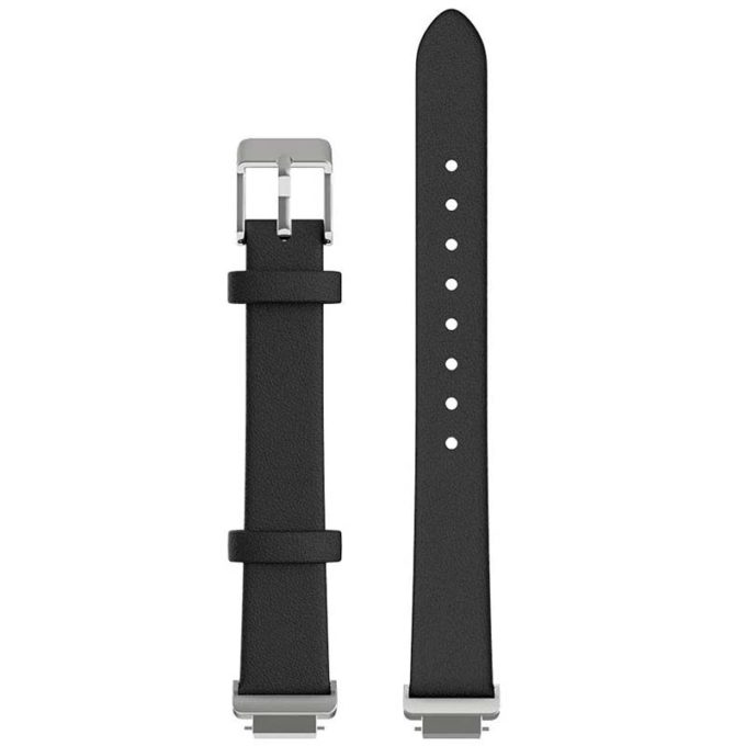 fb.l40.1 Up Black StrapsCo Slim Leather Watch Band Strap for Fitbit Inspire 2