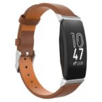 Fb.l40.2 Main Brown StrapsCo Slim Leather Watch Band Strap For Fitbit Inspire 2