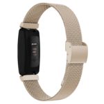 fb.m135.17 Back Soft Gold StrapsCo Stainless Steel Mesh Watch Band Strap for Fitbit Inspire 2