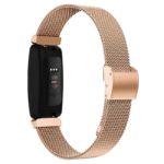 fb.m135.rg Back Rose Gold StrapsCo Stainless Steel Mesh Watch Band Strap for Fitbit Inspire 2