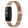 fb.m135.rg Main Rose Gold StrapsCo Stainless Steel Mesh Watch Band Strap for Fitbit Inspire 2