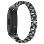fb.m136.mb Back Black StrapsCo Metal Alloy Link Watch Band Strap with Rhinestones for Fitbit Inspire 2