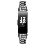 fb.m136.mb Front Black StrapsCo Metal Alloy Link Watch Band Strap with Rhinestones for Fitbit Inspire 2