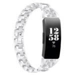 fb.m136.ss Main Silver StrapsCo Metal Alloy Link Watch Band Strap with Rhinestones for Fitbit Inspire 2