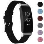 fb.ny20.1 Gallery Black StrapsCo Canvas Watch Band Strap for Fitbit Inspire 2