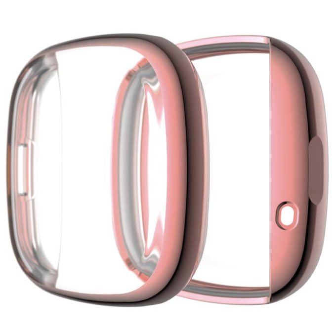 fb.pc13.13 Main Pink StrapsCo TPU Rubber Protective Case for Fitbit Versa 3 Sense