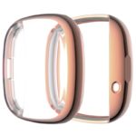 fb.pc13.rg Main Rose Gold StrapsCo TPU Rubber Protective Case for Fitbit Versa 3 Sense