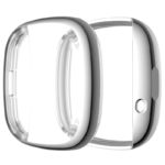 fb.pc13.ss Main Silver StrapsCo TPU Rubber Protective Case for Fitbit Versa 3 Sense