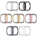 fb.pc15 All Color StrapsCo Protective Case with two rows of Rhinestones for Fitbit Versa 3 Sense