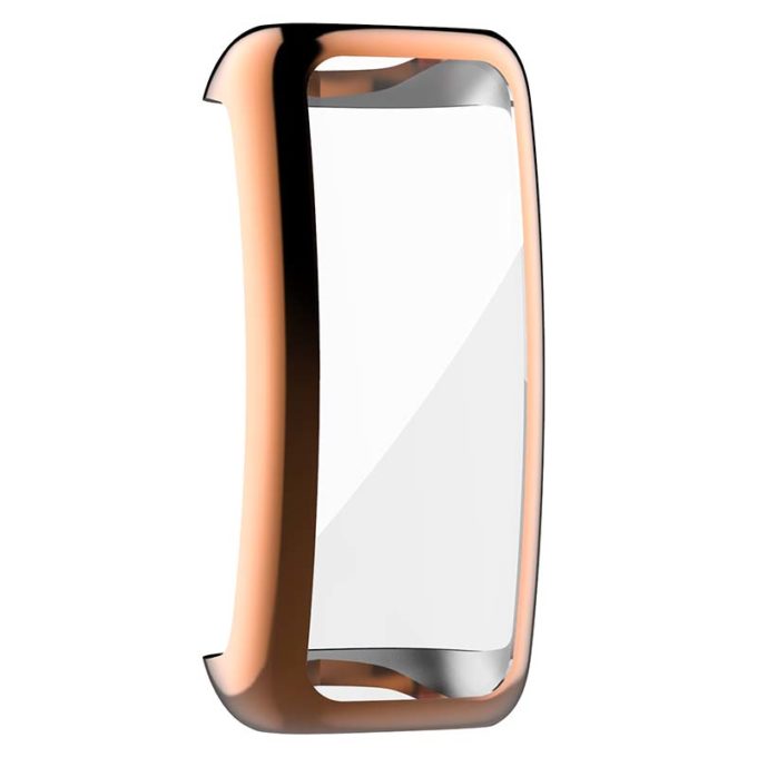 fb.pc16.rg Main Rose Gold StrapsCo TPU Rubber Protective Case for Fitbit Inspire 2