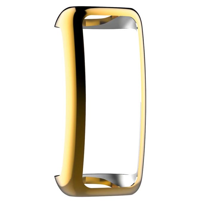 fb.pc16.yg Main Yellow Gold StrapsCo TPU Rubber Protective Case for Fitbit Inspire 2