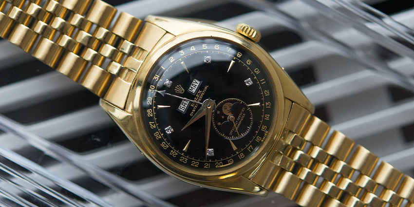 Most Expensive Rolex Watches Ever Sold #4 Rolex Triple Calendar 6062 Bao Dai