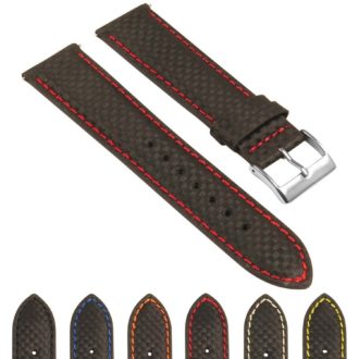 st27.1.6 Gallery Black Red Carbon Fiber Strap