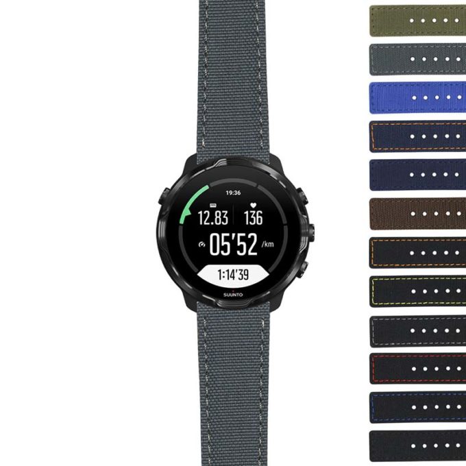 su7.ny1 24mm DASSARI Nylon Strap for Suunto 7