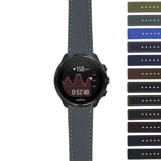 su9.ny1 24mm DASSARI Nylon Strap for Suunto 9