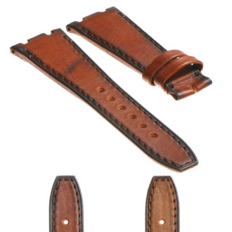 ap.l2.3 Gallery DASSARI Leather Strap for Audemars Piguet in Tan