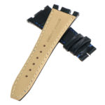 ap.l4.1.5 DASSARI Croc Embosed Leather Strap for Audemars Piguet in Black w Blue Stitching 3