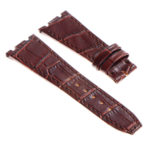 ap.l4.2.2 DASSARI Croc Embosed Leather Strap for Audemars Piguet in Brown