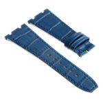ap.l4.5.5 DASSARI Croc Embosed Leather Strap for Audemars Piguet in Blue
