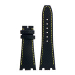 ap.l5.1.10 Dassari Carbon Fiber Strap for Audemars Piguet in Black w Yellow Stitching 2