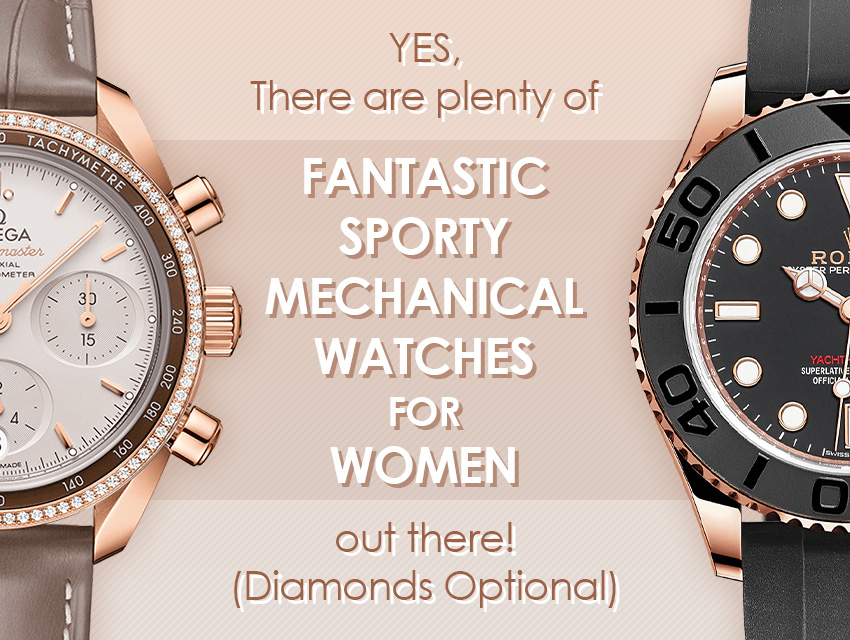 Fantastic Sporty Mechanical Watches For Women Header