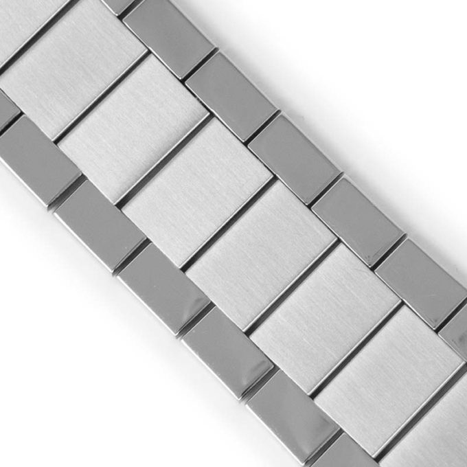 m.fl1 Macro 1 StrapsCo Stainless Steel Flat Link Bracelet 18mm 19mm 20mm 21mm 22mm