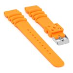 R.sk2.12 Angle Orange StrapsCo Silicone Rubber Strap For Seiko DIver 20mm 22mm