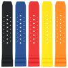 r.sk4 All Color StrapsCo Perforated Silicone Rubber Strap for Seiko Diver 20mm 22mm 24mm