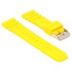 r.sk4 .10 Angle Yellow StrapsCo Perforated Silicone Rubber Strap for Seiko Diver 20mm 22mm 24mm