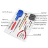 t.tk2 Angle 2 16 piece Watch Tool Kit case opener link removal tool hammer opening clamp