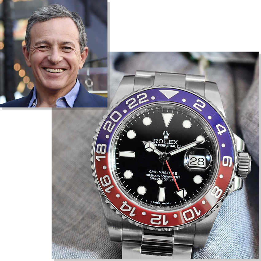 Watches Worn By Top Ceos And Business Leaders Bob Iger Rolex Gmt Master Ii Pepsi