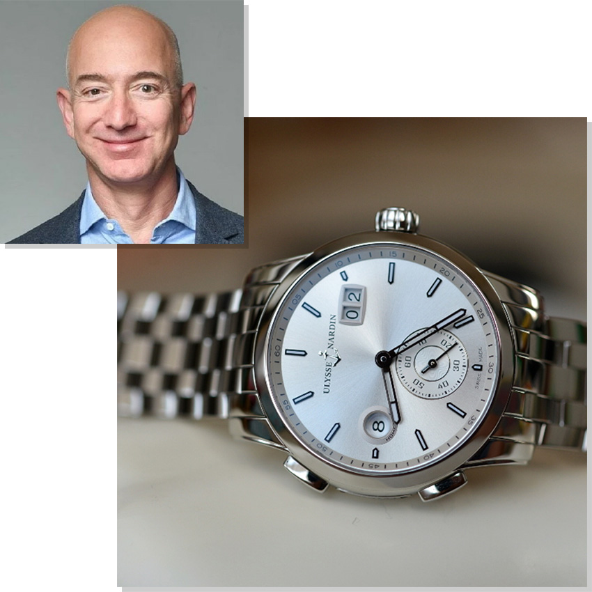 Watches Worn By Top Ceos And Business Leaders Jeff Bezos Ulysse Nardin Dual Time